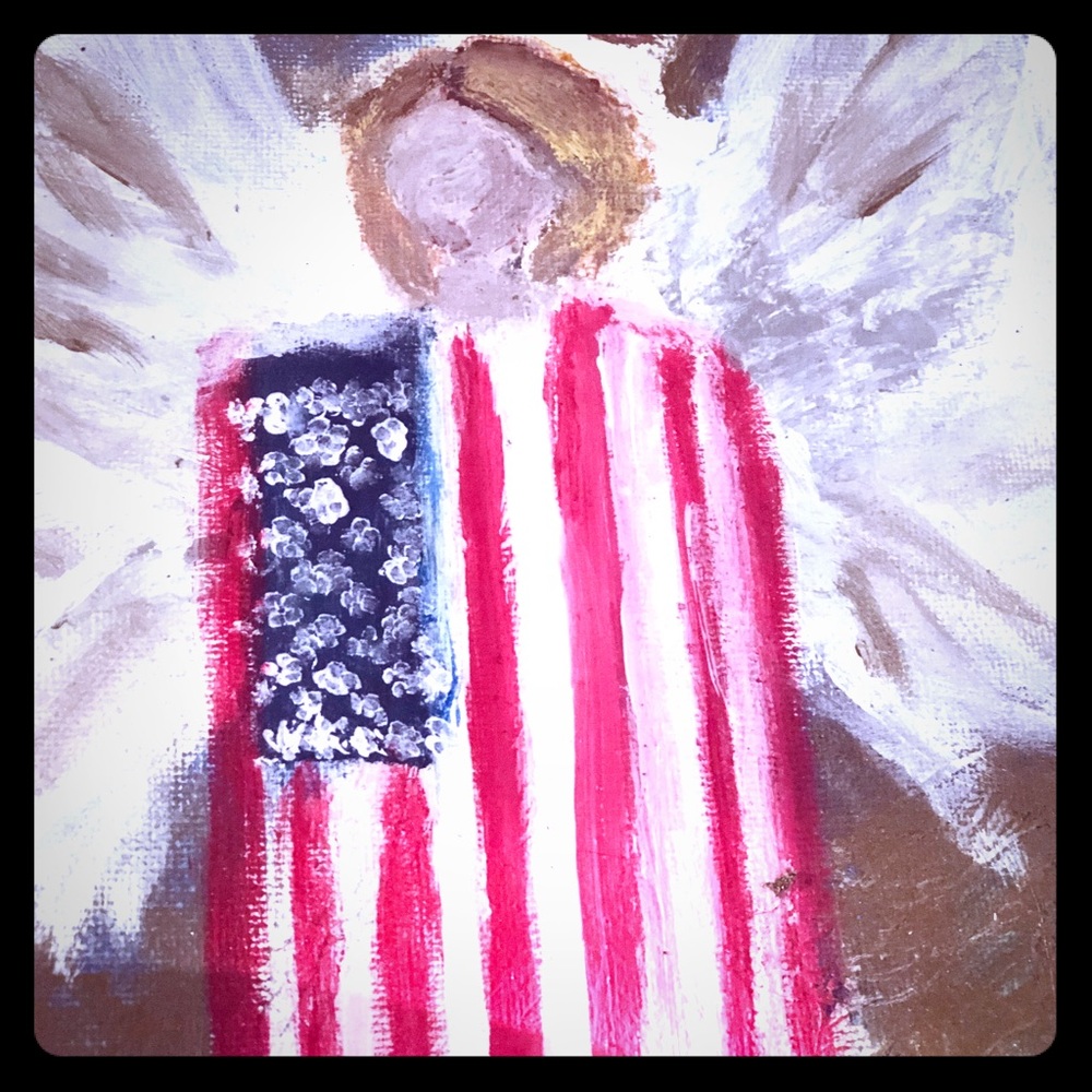 The Folded Flag Angel